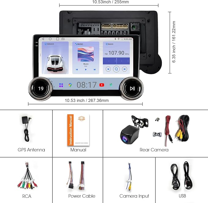 10.1" Wireless CarPlay & Android Auto Car Stereo - Image 8