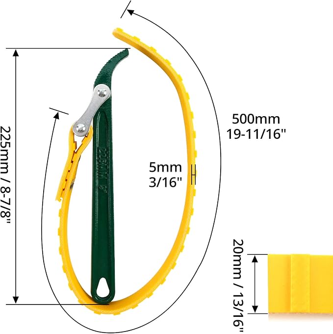 QWORK 9" Belt Strap Wrench - Image 6