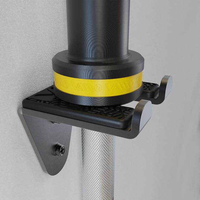 VAIIO Single Olympic Barbell Hanger, Garage Gym Bar Wall Rack, Vertical Barbell - Image 8