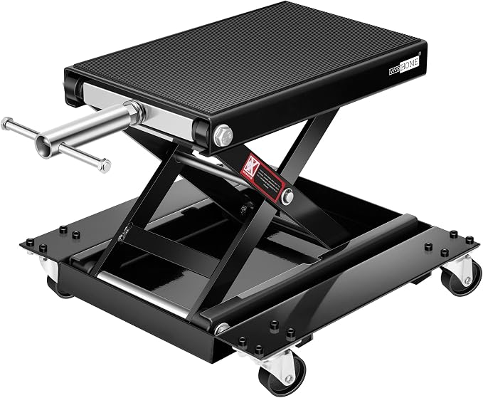VIVOHOME 1100 Lbs Steel Wide Deck Motorcycle Lift ATV Scissor Lift Jack by VIVOHOME
