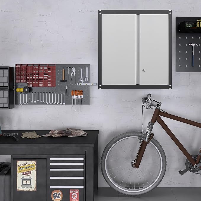 LUCYPAL Garage Wall Cabinet, Metal Wall Storage Cabinet - Image 8
