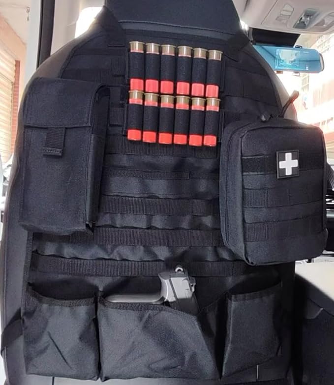 Car Seat Back Organizer Tactical MOLLE Panel Back Seat Storage Bag Universal - Image 5