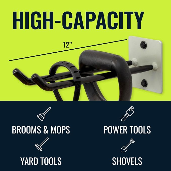 StoreYourBoard Tool Organizer Hook, Wall Mount Garage Storage, Tool Storage - Image 2