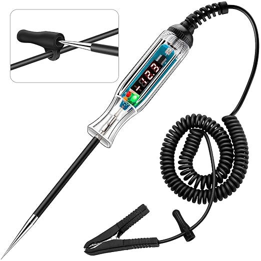 Upgraded 3-72V LED Digital Automotive Circuit Tester, DC Voltage Test Light by WINAMOO