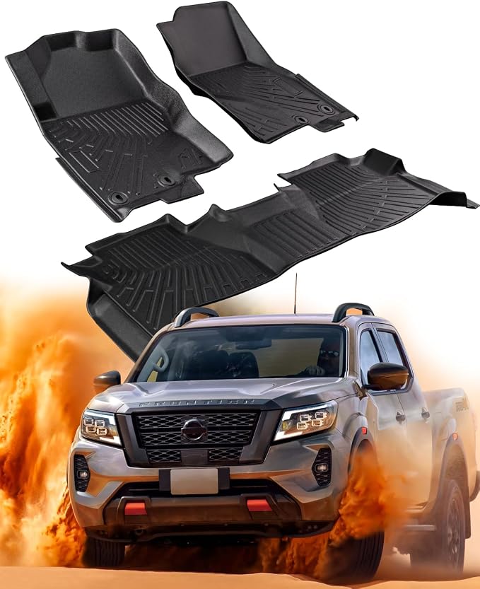 DrCarNow Floor Mats for Nissan Frontier 2025 2024 2023 2022 Crew Cab by DrCarNow