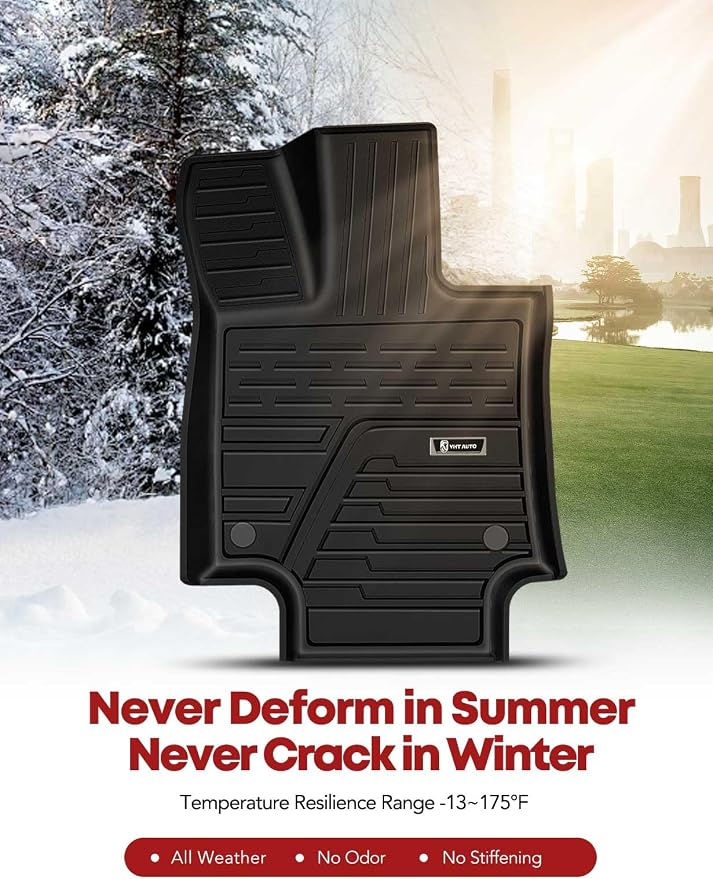 YHTAUTO Floor Mats Fit 2019-2025 Toyota RAV4, TPE All Weather Car Mats - Image 8