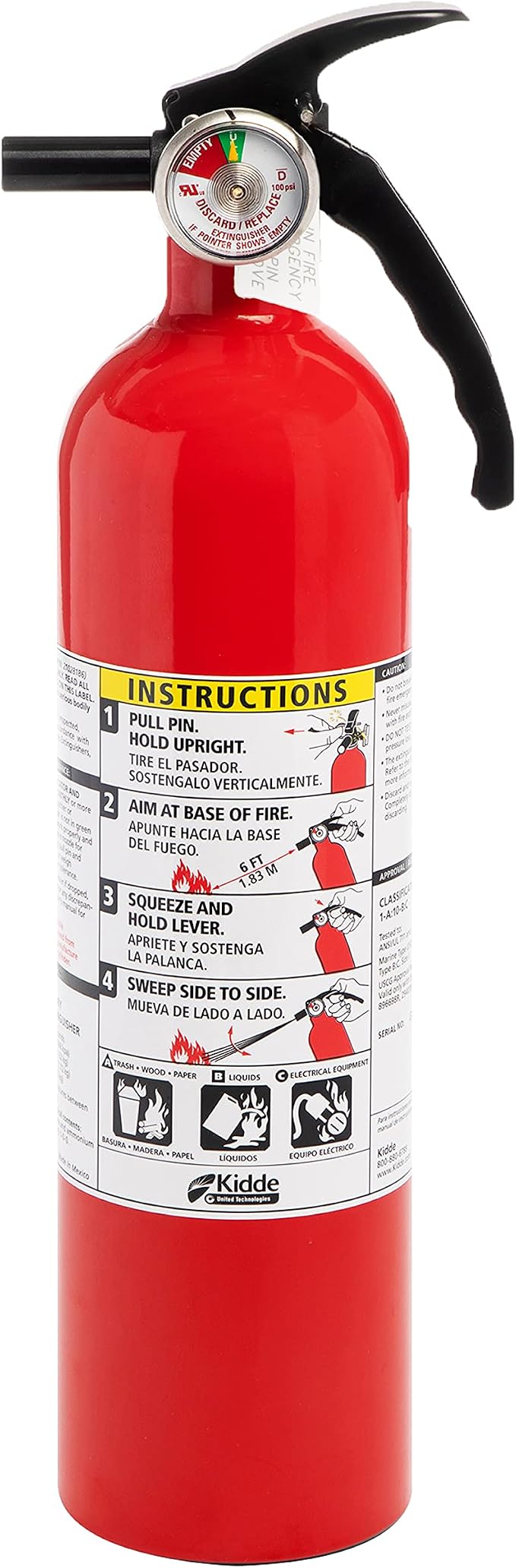 Kidde Auto Fire Extinguisher for Car & Truck, 4 Lbs., Dry Chemical ExtinguisheR - Image 5