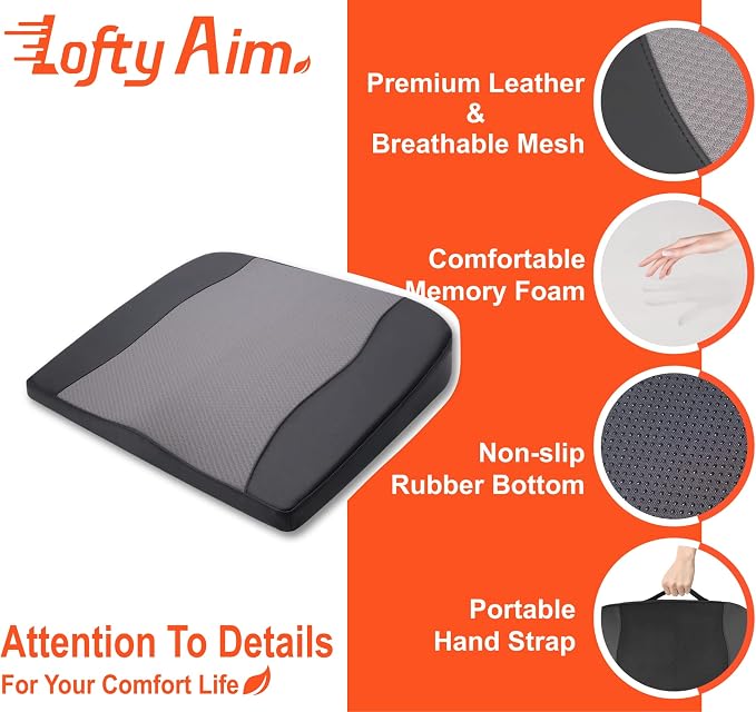 Car Seat Cushion, Comfort Memory Foam Car Cushions - Image 5