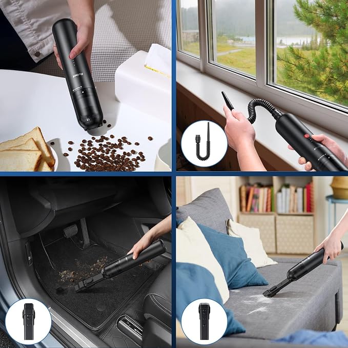 RUBOT Handheld Vacuum Cleaner, 16000PA Powerful Suction Car Vacuum Protable - Image 3
