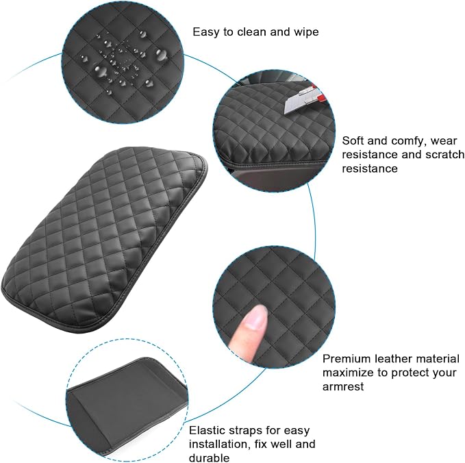 SXCY for 2022-2025 Grand Cherokee Armrest Cover for Jeep Grand Cherokee 2025 - Image 5