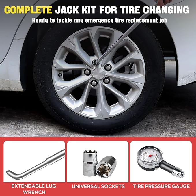 IMAYCC Car Jack Kit Scissor Jack - Image 5