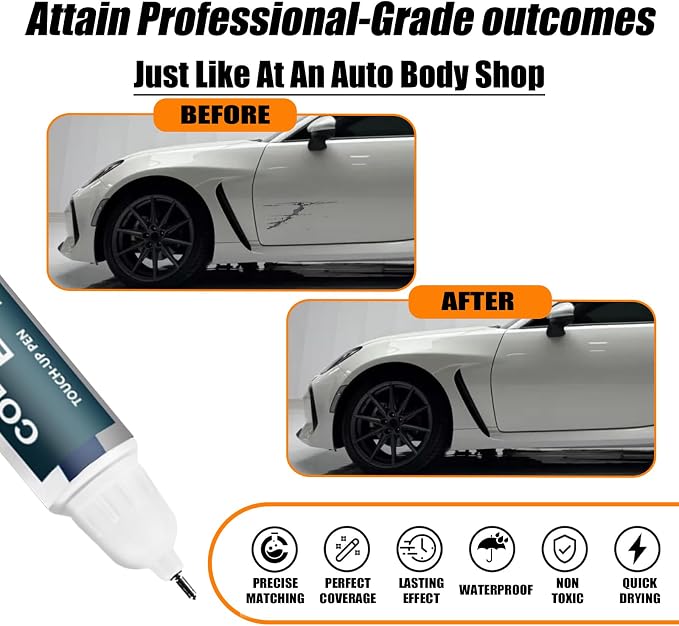 Crystal White Pearl Touch Up Paint Compatible - Image 2