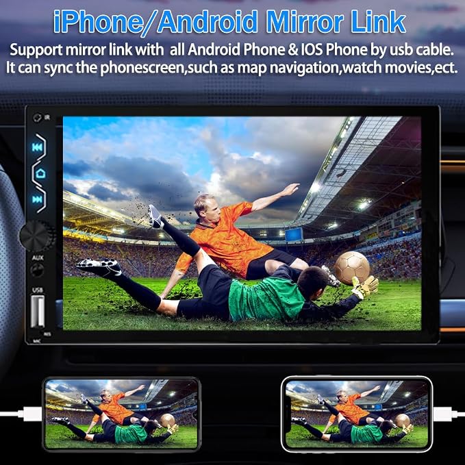 Leadfan Double Din Car Stereo - Image 4