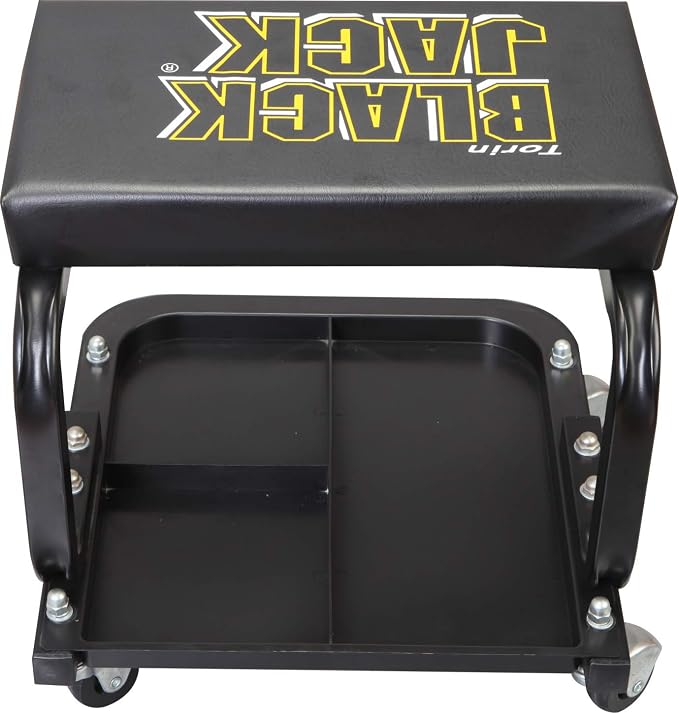 Torin TR6100W BlackJack Rolling Creeper Garage/Shop Seat: Padded Mechanic Stool - Image 7