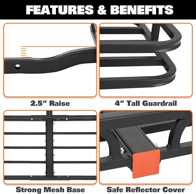 WEIZE Hitch Cargo Carrier for SUV, Truck - Image 5