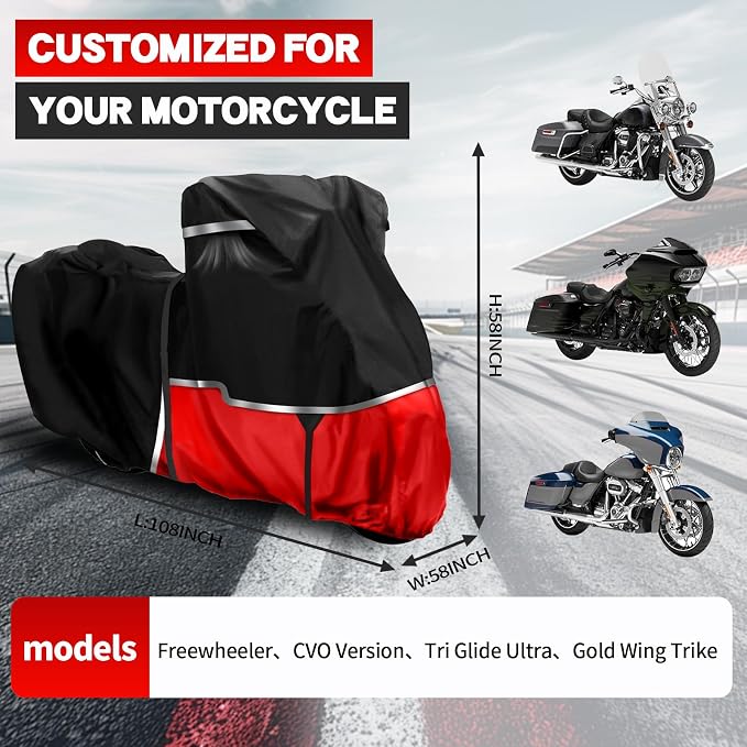 420D Waterproof Motorcycle Cover Replace - Image 2