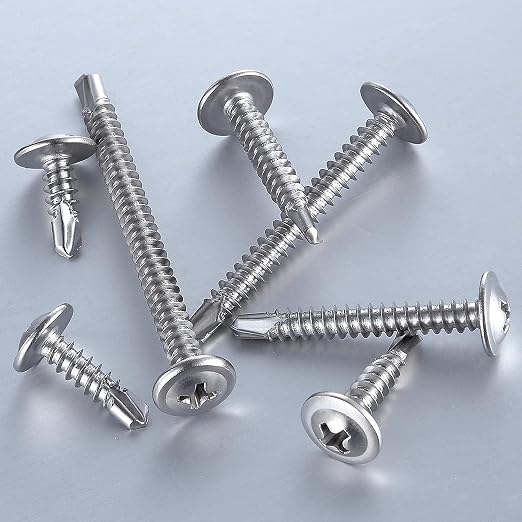 Wensilon #10×5/8”for Sheet Metal Self-Tapping Screws 410 Stainless Steel Truss - Image 2