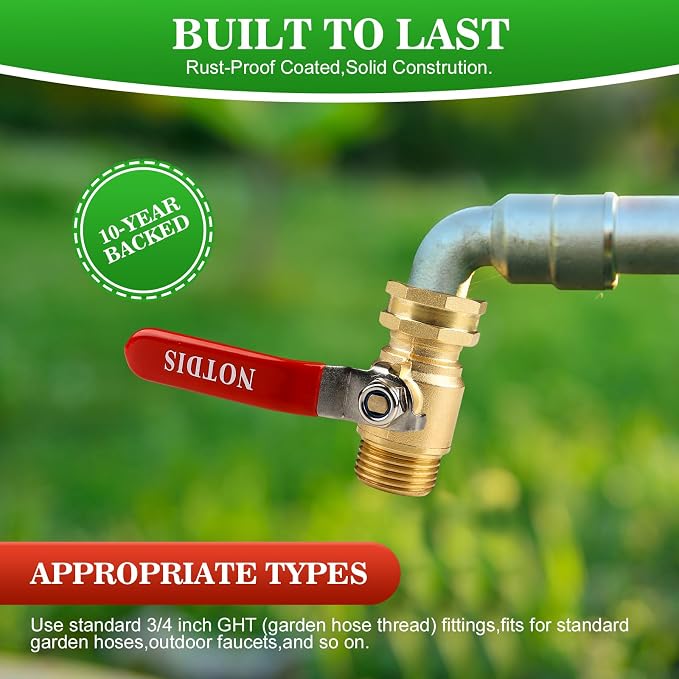 Brass Garden Hose Shut Off Valve - Image 5