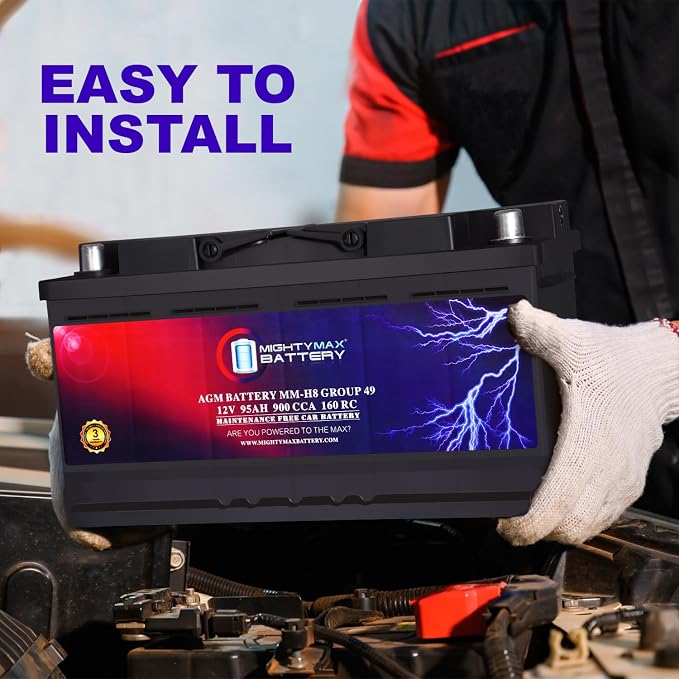 Mighty Max Battery MM-H8 Start and Stop Car BCI Group 49 12V 95Ah, 900 CCA - Image 6