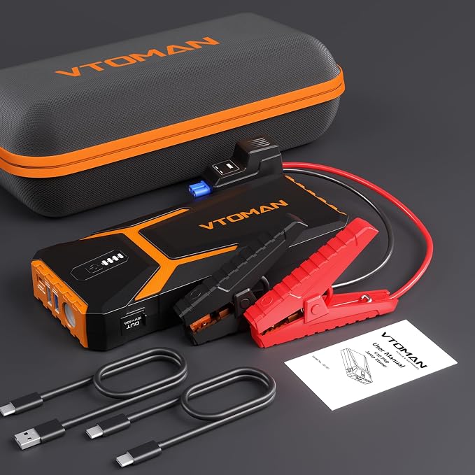 VTOMAN V10 Pro 4500A Jump Starter, Portable Car Starter 12V Lithium Jump Box - Image 7