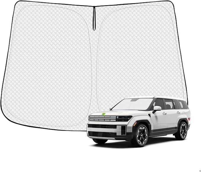 Windshield Sun Shade for 2024-2025 2026 Hyundai Santa Fe Accessories Thicken by Canvcle