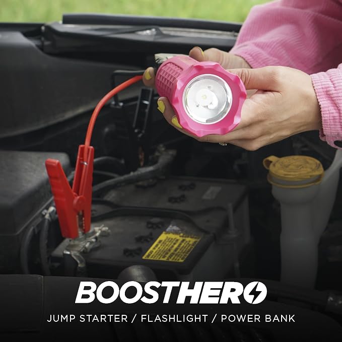 BoostHero Portable Car Battery Jump Starter, 000mAh Power Bank, LED Flashlight - Image 5