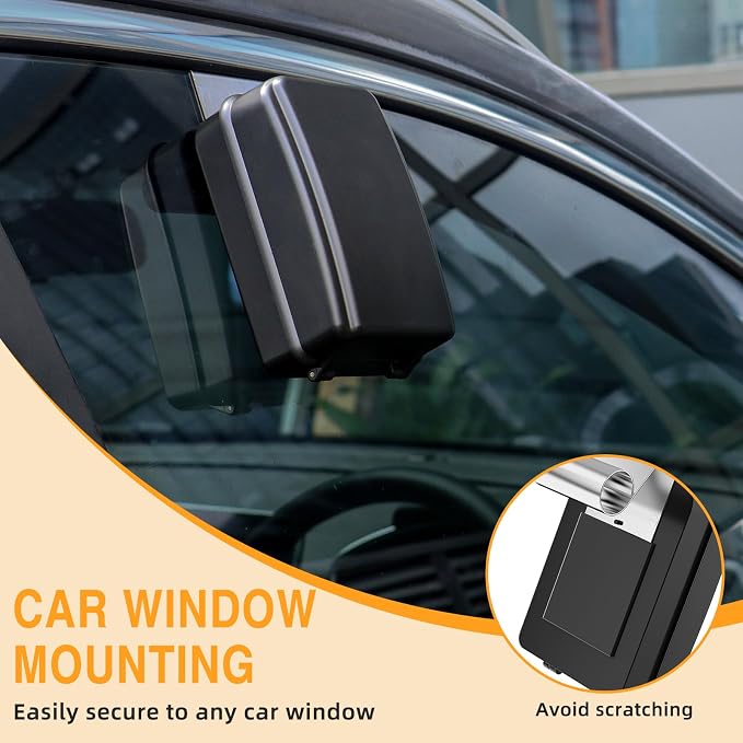 Car Window Lock Box for Turo, Car Key Lock Box, 4-Digit Combination Lockbox - Image 2