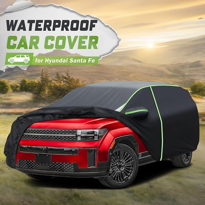 Mixsuper Liner Car Cover for Hyundai Santa Fe 2006-2026, 7 Layers Full Car - Image 2