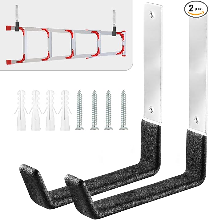 AccEncyc Heavy Duty Garage Hooks, 50lb Weight Capacity, by Unknown
