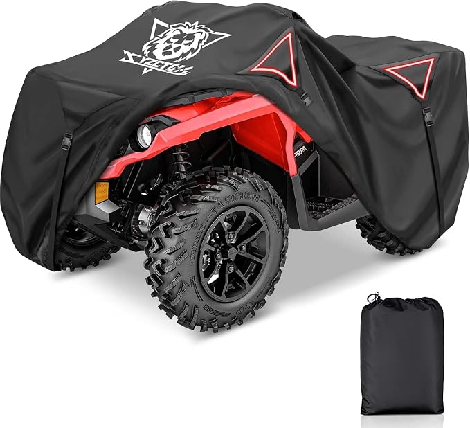 XYZCTEM Premium ATV Cover, Outdoor Protection Against Water, Wind. Quad Cover by XYZCTEM