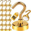 DIYMAG Magnetic Hooks, 30Lbs Strong Heavy Duty Cruise Magnet S-Hook by DIYMAG