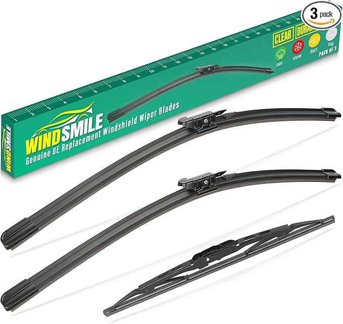 24" 21" 13" Windshield Wiper Blades Replacement by WINDSMILE