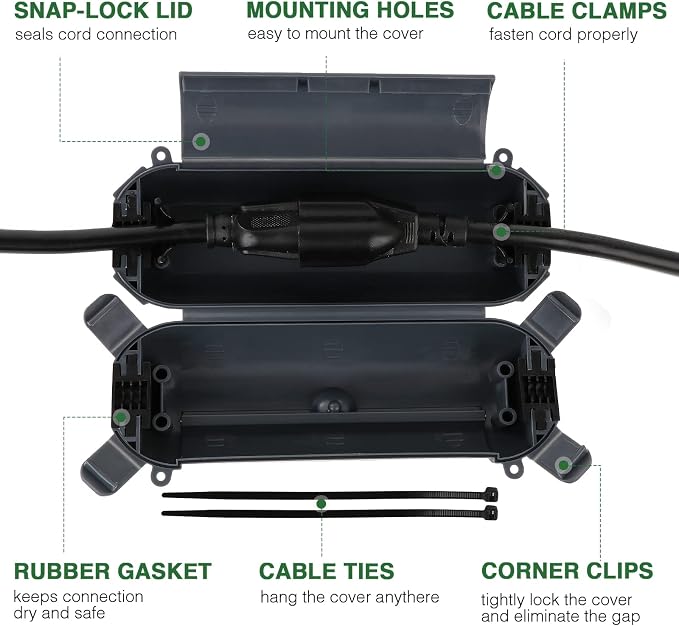 Flemoon Outdoor Extension Cord Safety Cover - Image 2