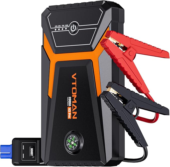 VTOMAN V3 Pro 2000A Jump Starter, Car Battery Jumper Starter Portable by VTOMAN