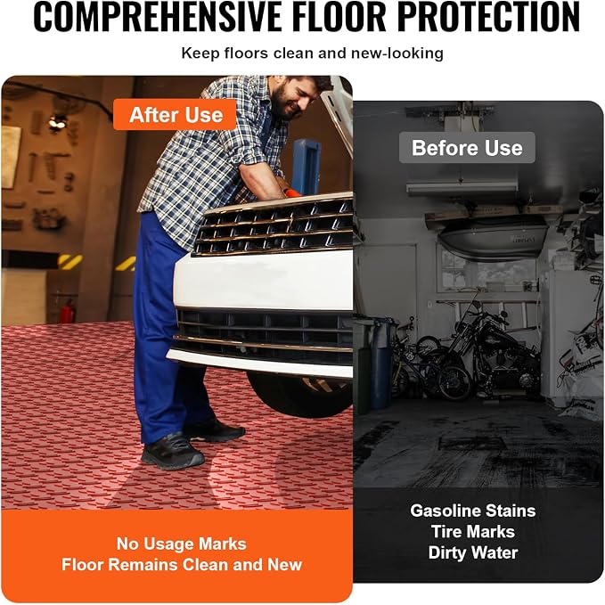 VEVOR Interlocking Floor Covering Tiles, 25 Pack, Non-Slip Double-Sided Texture - Image 5