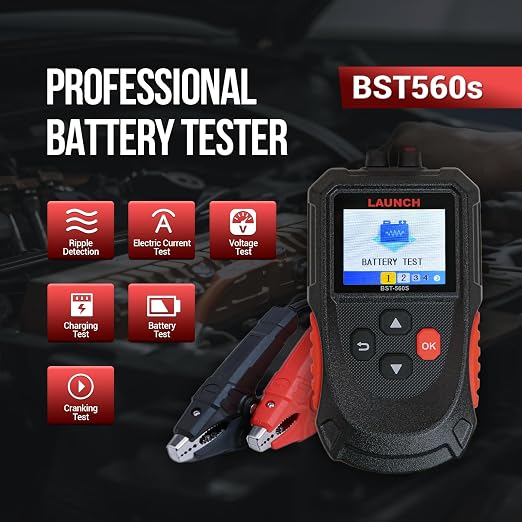 Car Battery Tester, Launch BST-560S 12V Digital Automotive Battery Load & - Image 2