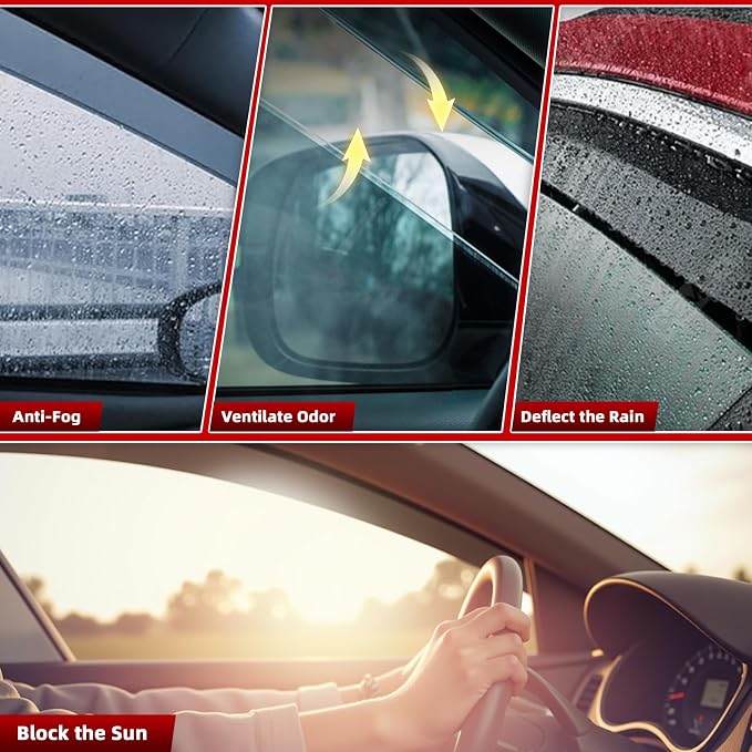 in Channel Window Visors Rain Guards Fit - Image 5