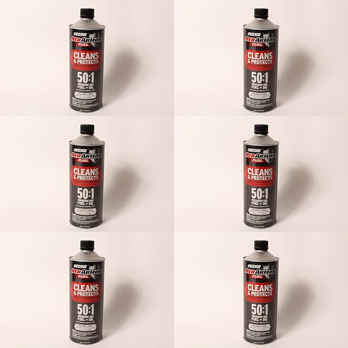 7450001 Echo Red Armor 32 oz. 50:1 Pre-Mixed Ethanol Free Fuel 6 Pack - Image 4