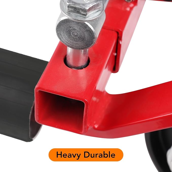 4 Pcs Car Wheel Dolly with Hydraulic Tire Jack, 1500LBS Capacity Trailer Dolly - Image 6