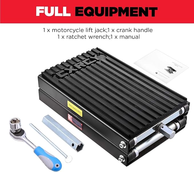 CXRCY 1200 LBS Motorcycle Lift Scissor Jack Black Upgraded Dirt Bike ATV - Image 2