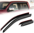 Auto Dynasty 4Pcs Carbon Fiber Pattern Window Visors Compatible by AutoDynasty