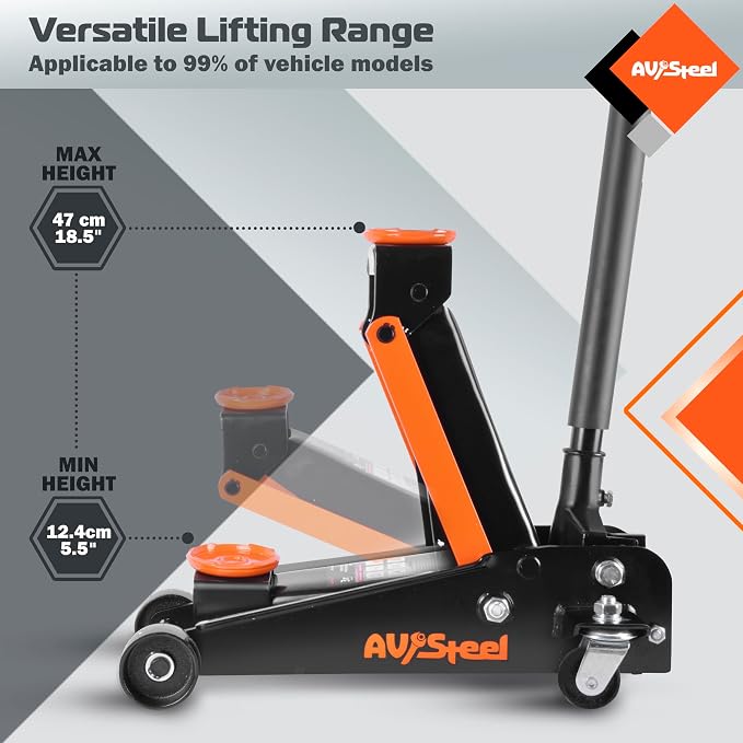 3 Ton Floor Jack, Heavy Duty Hydraulic Jack - Image 3
