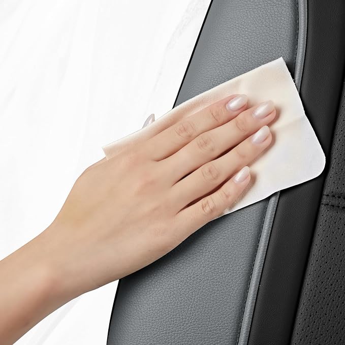Road Comforts Leather Seat Covers, Breathable Car Seat Covers Front Seat - Image 4