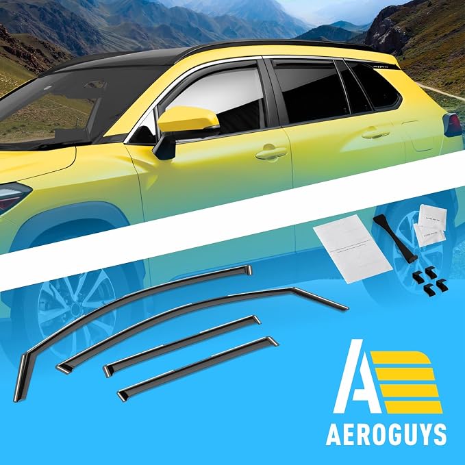 Extra Durable Window Deflectors in-Channel Window Visors Rain Guards Fit - Image 7