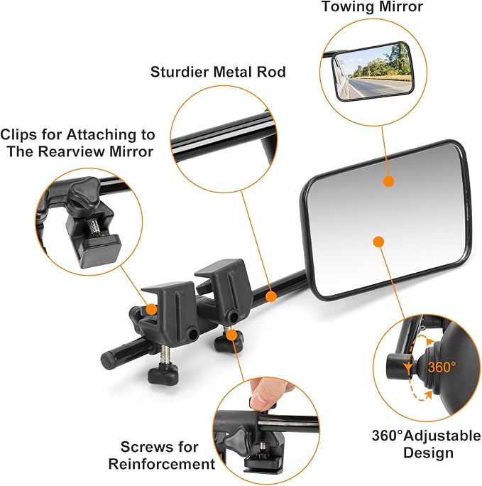Clip-On Mirror Extenders for Towing - Image 3