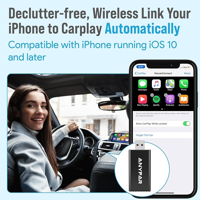 Wireless CarPlay Adapter for iPhone, Dual-core 5G Chip, Auto-Connect in Seconds - Image 3