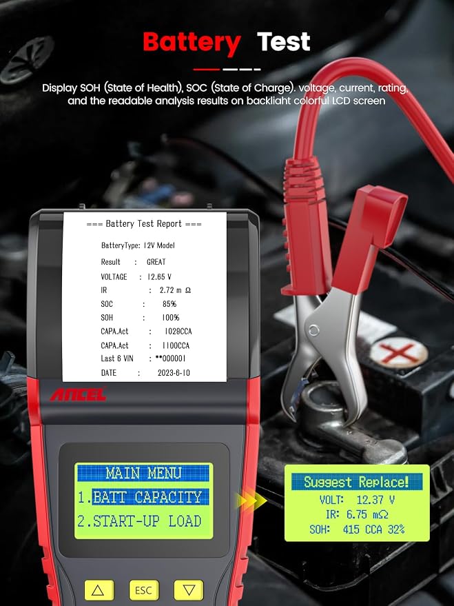 ANCEL BST500 Car Battery Tester - Image 4