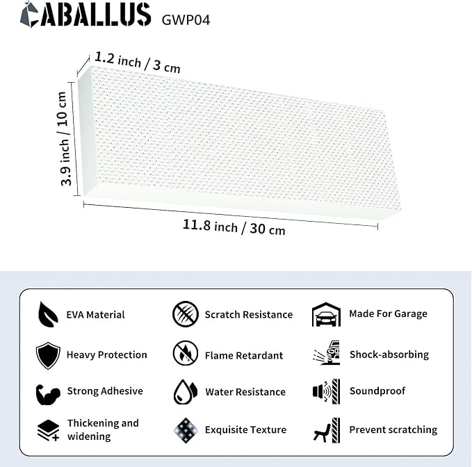 GWP04 Garage Wall Protector Car Door Protectors, Garage Accessories, Parking - Image 2