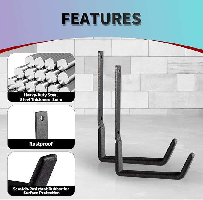 Heavy Duty Wall Mount Hooks, Utility Hooks - Image 3