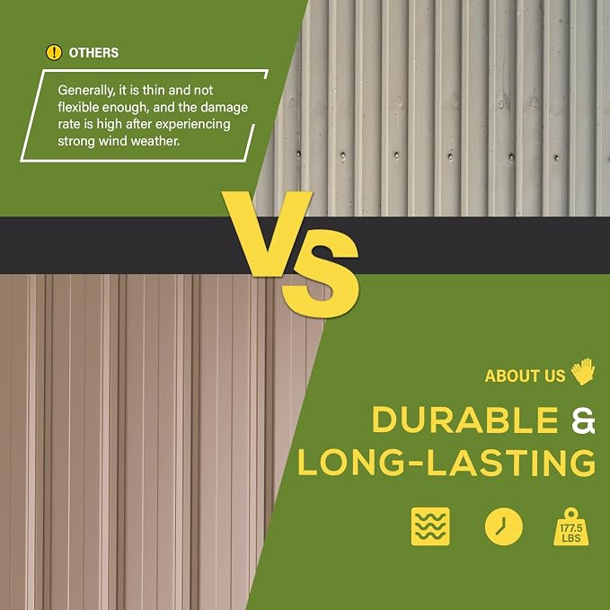 U-MAX 8' x 10' Metal Storage Shed - Image 6